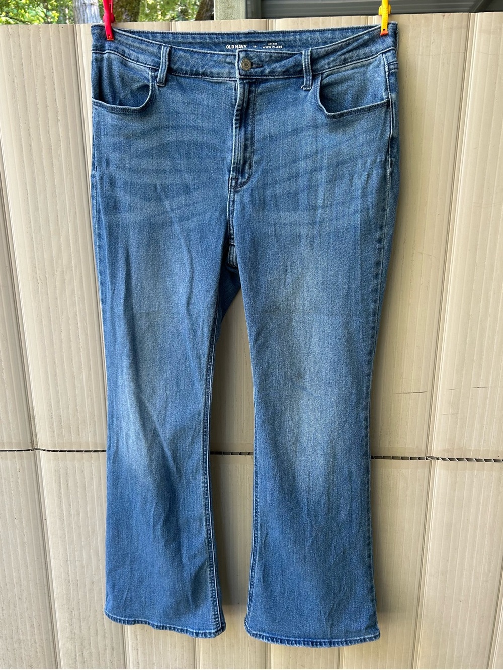 Old Navy Women's Light Blue Flare Jeans